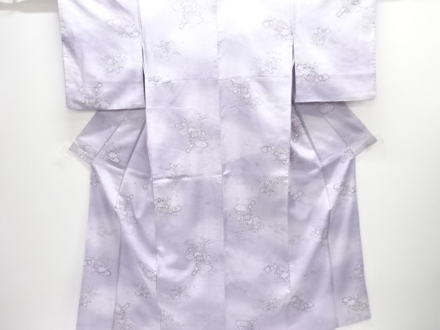 JAPANESE KIMONO / KOMON / FLORAL PLANTS